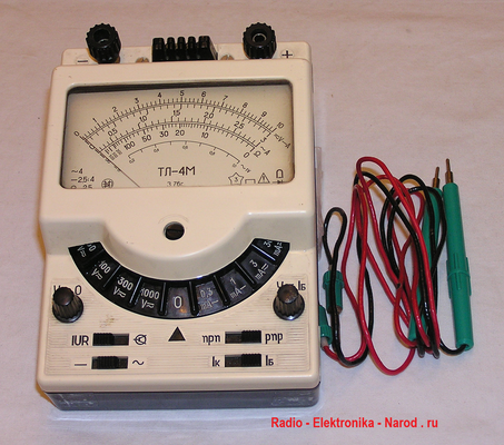 Bild 782 - Radio - Elektronika - Narod. ru - Multimeter I / U / Ohm / Transitest - Fertigungsjahr 1976