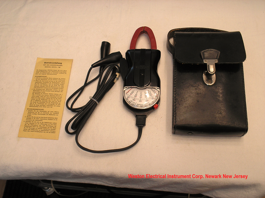 Bild 570 - Fa. Weston Electrical Instrument Corp. Newark New Jersey - Zangen - Amperemeter Typ. 749 - Fertigungsjahr ca. 1960