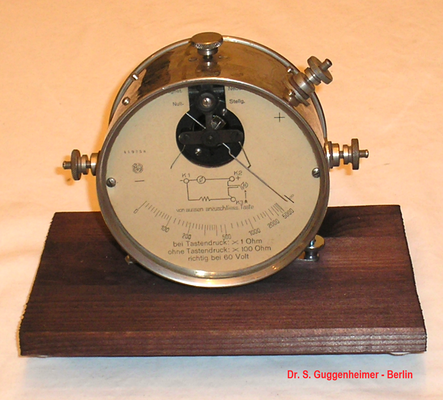 Bild 730 - Dr. s. Guggenheimer - Nürnberg - Telefon Widerstands Prüfgerät 29 - Fertigungsjahr ca. 1935