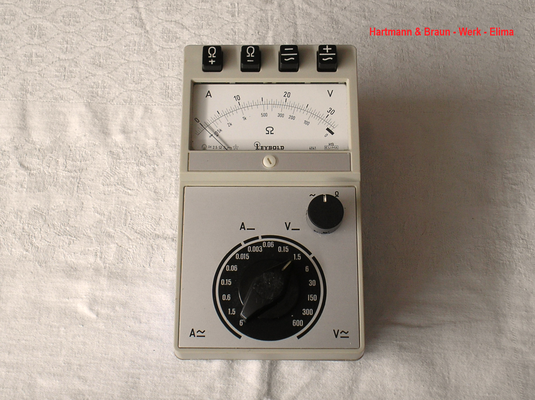 Bild 527 - Fa. Hartmann & Braun Werk - Elima - Schüler Multimeter ( Leybold ) Fertigungsjahr ca. 1975