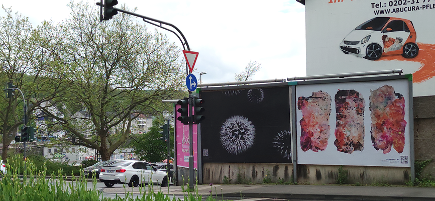 SÜDSTR:/ECKE HOEFTSTR. | Mathias Hesseling, Feuerwerk | Sabine Bohn, The absence of presence