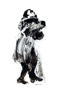 "Ink 17" (2007) / 36 cm x 20 cm / Encre sur papier / Prix : 4500 €