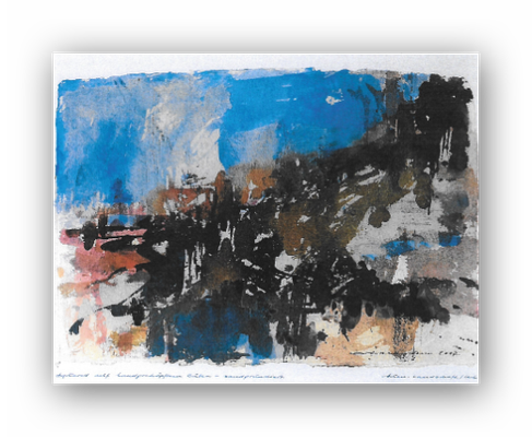 Auenlandschaft / Lech, nicht gerahmt, (Nr 047P)