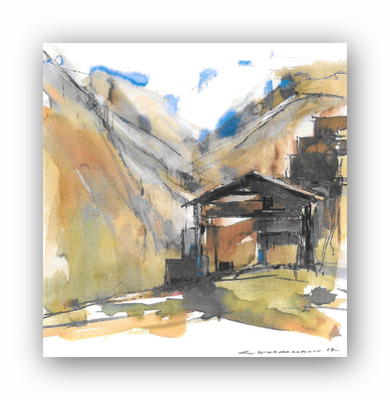 Wallis, Seidenfarben, nicht gerahmt, (Nr 031P)