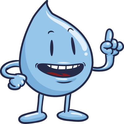goutte d'eau - nature - environnement - smiley émoticône émoji cartoon clipart illustration - artémotic