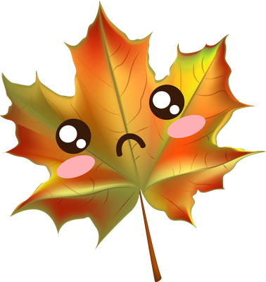 feuille - nature - environnement - smiley émoticône émoji cartoon clipart illustration - artémotic
