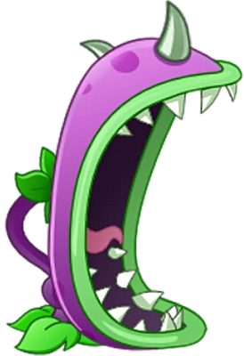 Chomper [Plants vs Zombies] - nature - environnement - smiley émoticône émoji cartoon clipart illustration - artémotic
