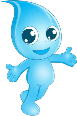 goutte d'eau - nature - environnement - smiley émoticône émoji cartoon clipart illustration - artémotic
