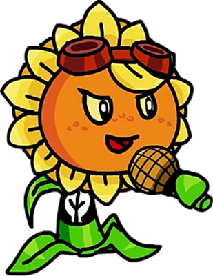 tournesol [Plants vs Zombies] - nature - environnement - smiley émoticône émoji cartoon clipart illustration - artémotic