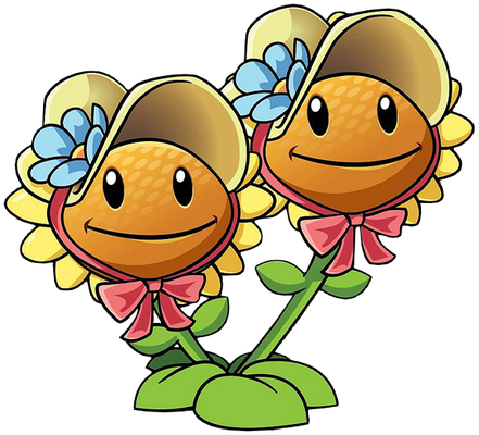 tournesol [Plants vs Zombies] - nature - environnement - smiley émoticône émoji cartoon clipart illustration - artémotic