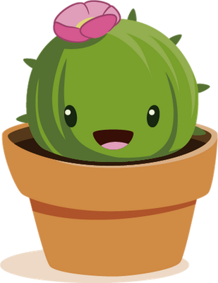 cactus - nature - environnement - smiley émoticône émoji cartoon clipart illustration - artémotic