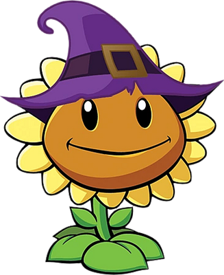 tournesol [Plants vs Zombies] - nature - environnement - smiley émoticône émoji cartoon clipart illustration - artémotic
