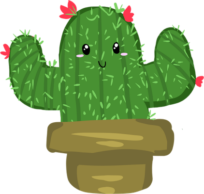 cactus - nature - environnement - smiley émoticône émoji cartoon clipart illustration - artémotic