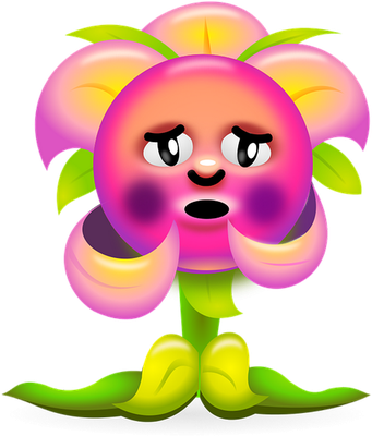 fleur - nature - environnement - smiley émoticône émoji cartoon clipart illustration - artémotic