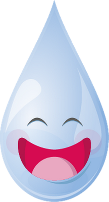 goutte d'eau - nature - environnement - smiley émoticône émoji cartoon clipart illustration - artémotic