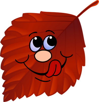 feuille - nature - environnement - smiley émoticône émoji cartoon clipart illustration - artémotic