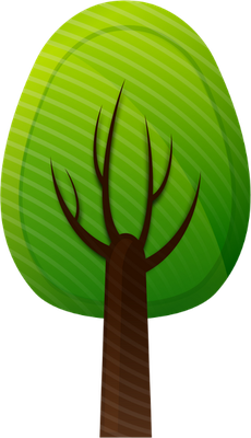arbre - nature - environnement - smiley émoticône émoji cartoon clipart illustration - artémotic
