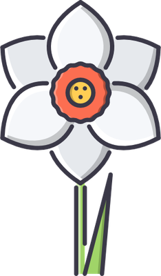 fleur - nature - environnement - smiley émoticône émoji cartoon clipart illustration - artémotic