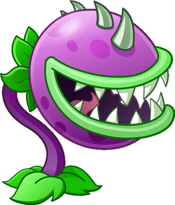 Chomper [Plants vs Zombies] - nature - environnement - smiley émoticône émoji cartoon clipart illustration - artémotic