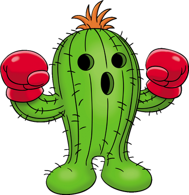 cactus - nature - environnement - smiley émoticône émoji cartoon clipart illustration - artémotic
