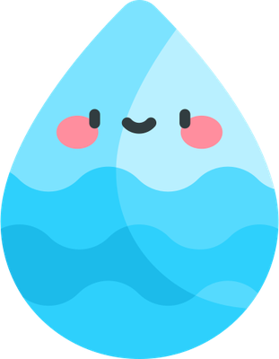 goutte d'eau - nature - environnement - smiley émoticône émoji cartoon clipart illustration - artémotic