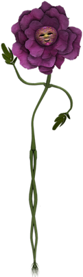 fleur - nature - environnement - smiley émoticône émoji cartoon clipart illustration - artémotic
