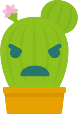 cactus - nature - environnement - smiley émoticône émoji cartoon clipart illustration - artémotic