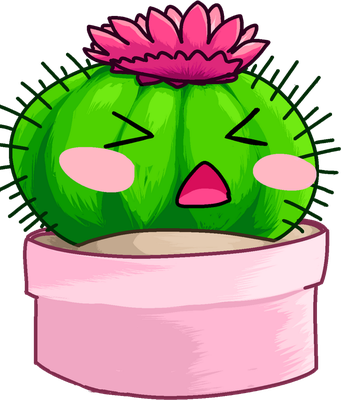 cactus - nature - environnement - smiley émoticône émoji cartoon clipart illustration - artémotic