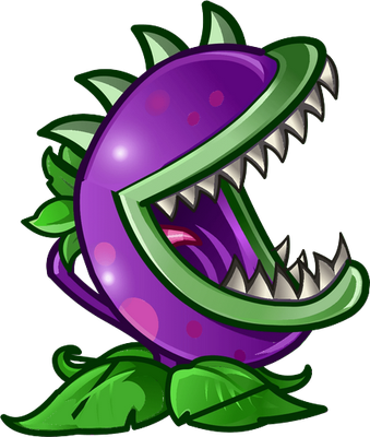 Chomper [Plants vs Zombies] - nature - environnement - smiley émoticône émoji cartoon clipart illustration - artémotic