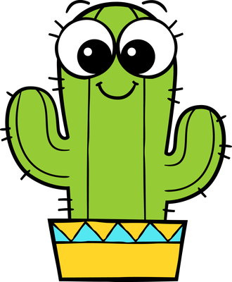 cactus - nature - environnement - smiley émoticône émoji cartoon clipart illustration - artémotic