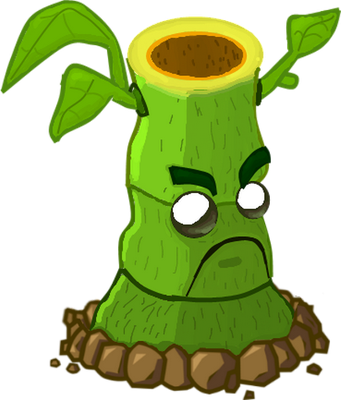 bambou [Plants vs Zombies] - nature - environnement - smiley émoticône émoji cartoon clipart illustration - artémotic