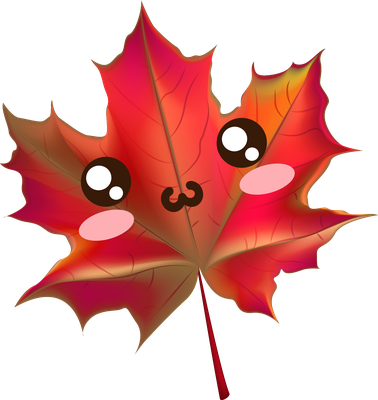 feuille - nature - environnement - smiley émoticône émoji cartoon clipart illustration - artémotic