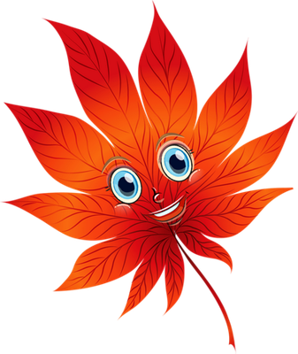 feuille - nature - environnement - smiley émoticône émoji cartoon clipart illustration - artémotic