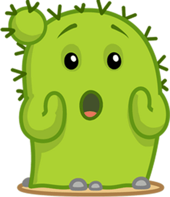 cactus - nature - environnement - smiley émoticône émoji cartoon clipart illustration - artémotic