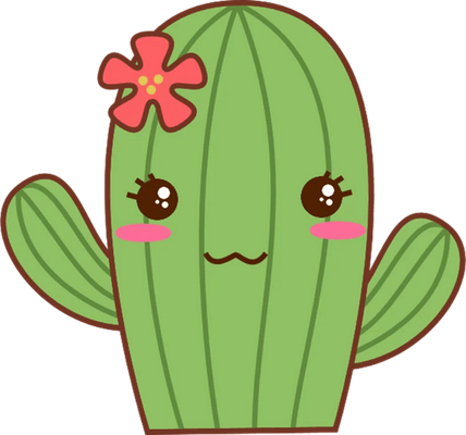cactus - nature - environnement - smiley émoticône émoji cartoon clipart illustration - artémotic