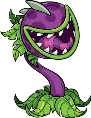 Chomper [Plants vs Zombies] - nature - environnement - smiley émoticône émoji cartoon clipart illustration - artémotic