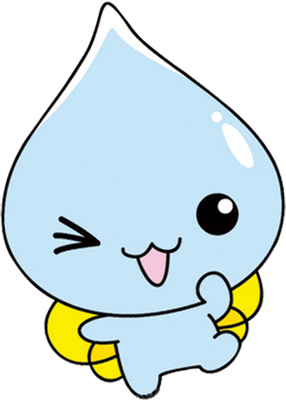 goutte d'eau - nature - environnement - smiley émoticône émoji cartoon clipart illustration - artémotic