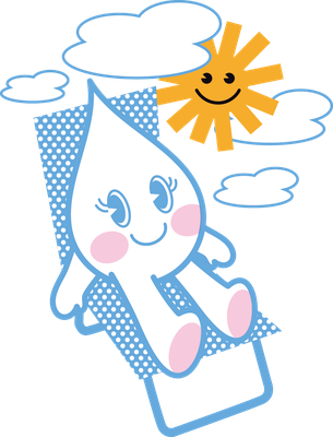 goutte d'eau - nature - environnement - smiley émoticône émoji cartoon clipart illustration - artémotic