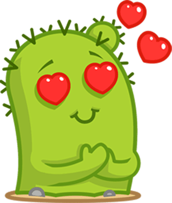 cactus - nature - environnement - smiley émoticône émoji cartoon clipart illustration - artémotic