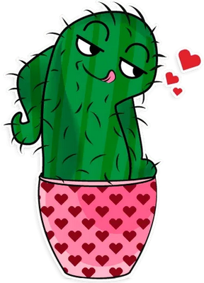 cactus - nature - environnement - smiley émoticône émoji cartoon clipart illustration - artémotic