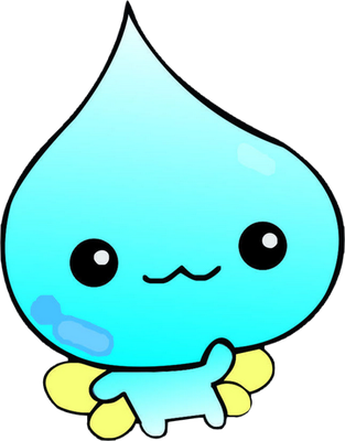 goutte d'eau - nature - environnement - smiley émoticône émoji cartoon clipart illustration - artémotic