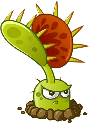 plante carnivore [Plants vs Zombies] - nature - environnement - smiley émoticône émoji cartoon clipart illustration - artémotic
