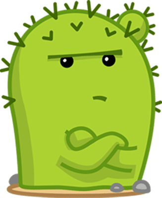 cactus - nature - environnement - smiley émoticône émoji cartoon clipart illustration - artémotic
