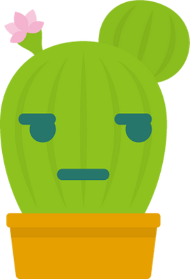 cactus - nature - environnement - smiley émoticône émoji cartoon clipart illustration - artémotic