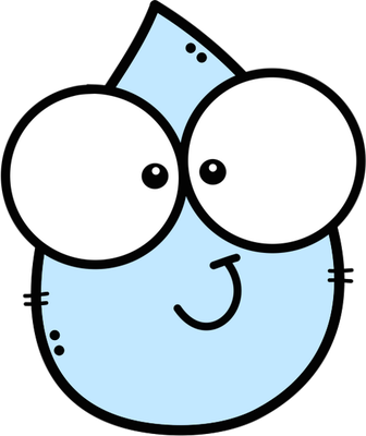 goutte d'eau - nature - environnement - smiley émoticône émoji cartoon clipart illustration - artémotic