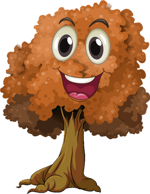 arbre - nature - environnement - smiley émoticône émoji cartoon clipart illustration - artémotic
