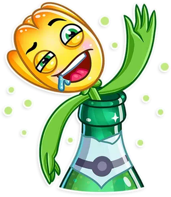 tulipe - nature - environnement - smiley émoticône émoji cartoon clipart illustration - artémotic