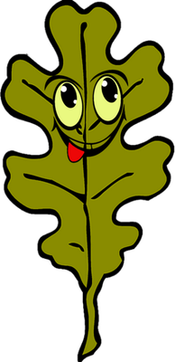 feuille - nature - environnement - smiley émoticône émoji cartoon clipart illustration - artémotic
