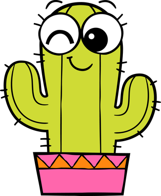 cactus - nature - environnement - smiley émoticône émoji cartoon clipart illustration - artémotic