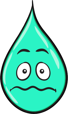 goutte d'eau - nature - environnement - smiley émoticône émoji cartoon clipart illustration - artémotic